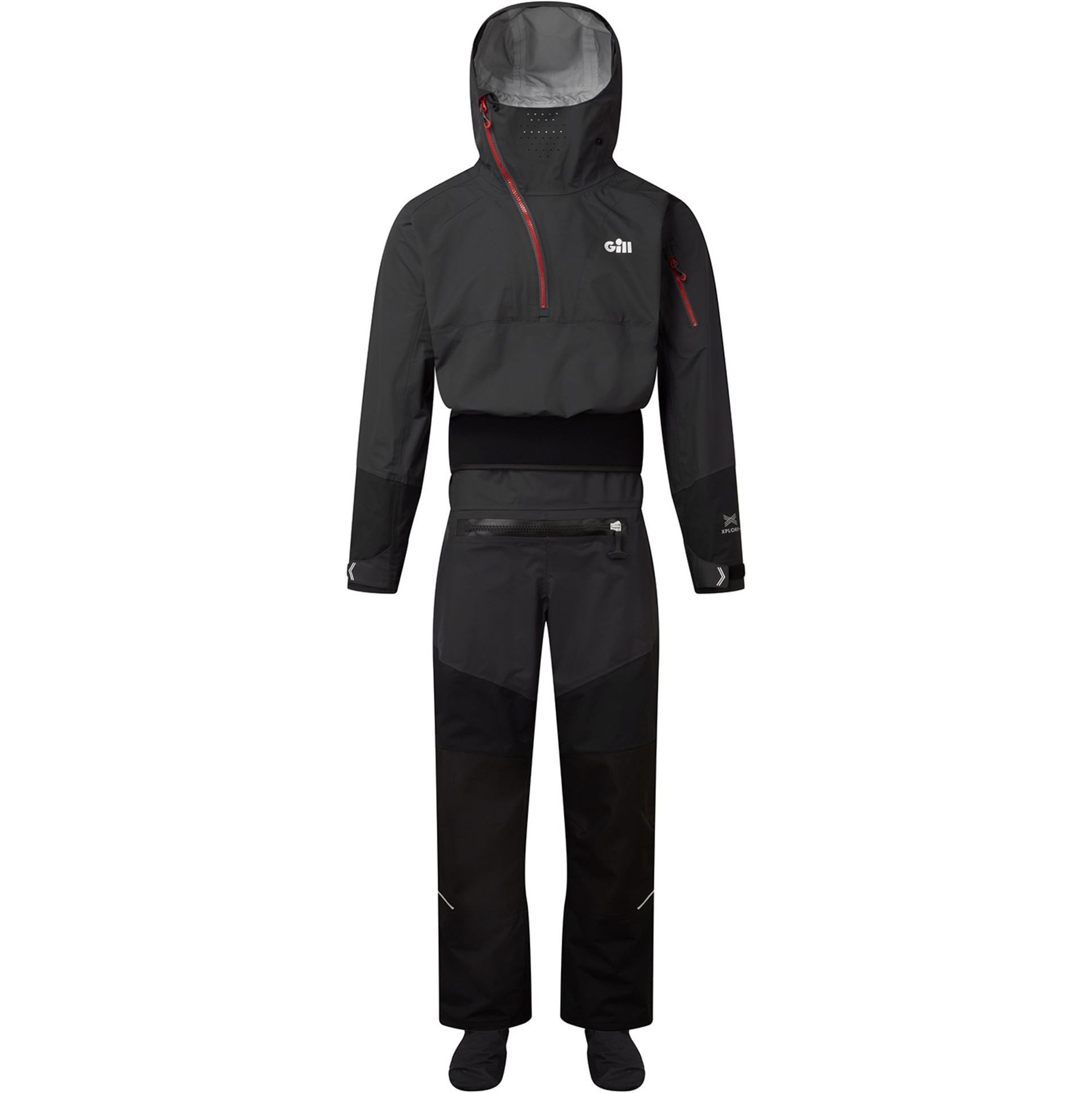 2026 Gill Verso Back Zip Trockentauchanzug & Mit Reißverschluss 4805 - Graphite